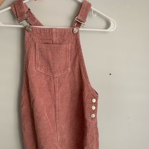 Girls corduroy overall dress